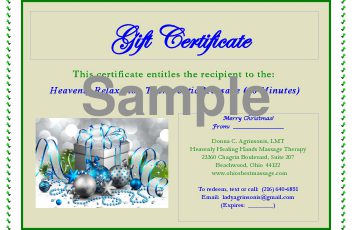 GIFT CERTIFICATE