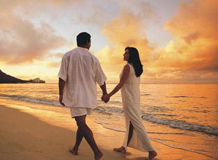 couple on beach